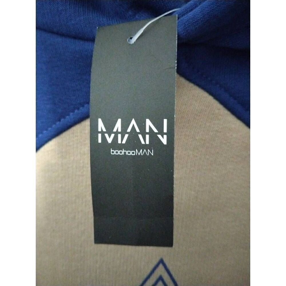 Boohoo Man Hoodie, Small, Block Hoodie, Cool, NWT